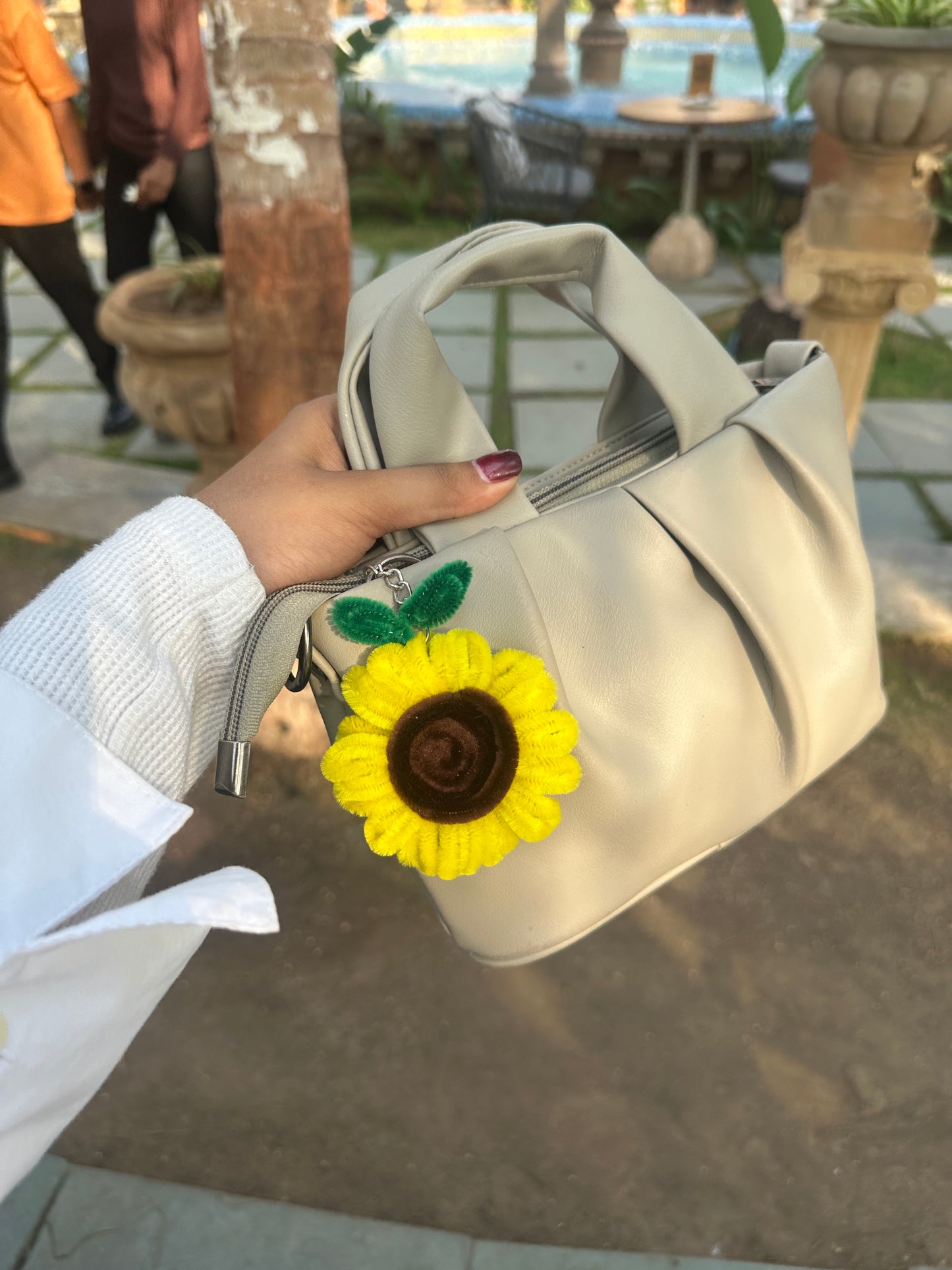 Sunflower keychain