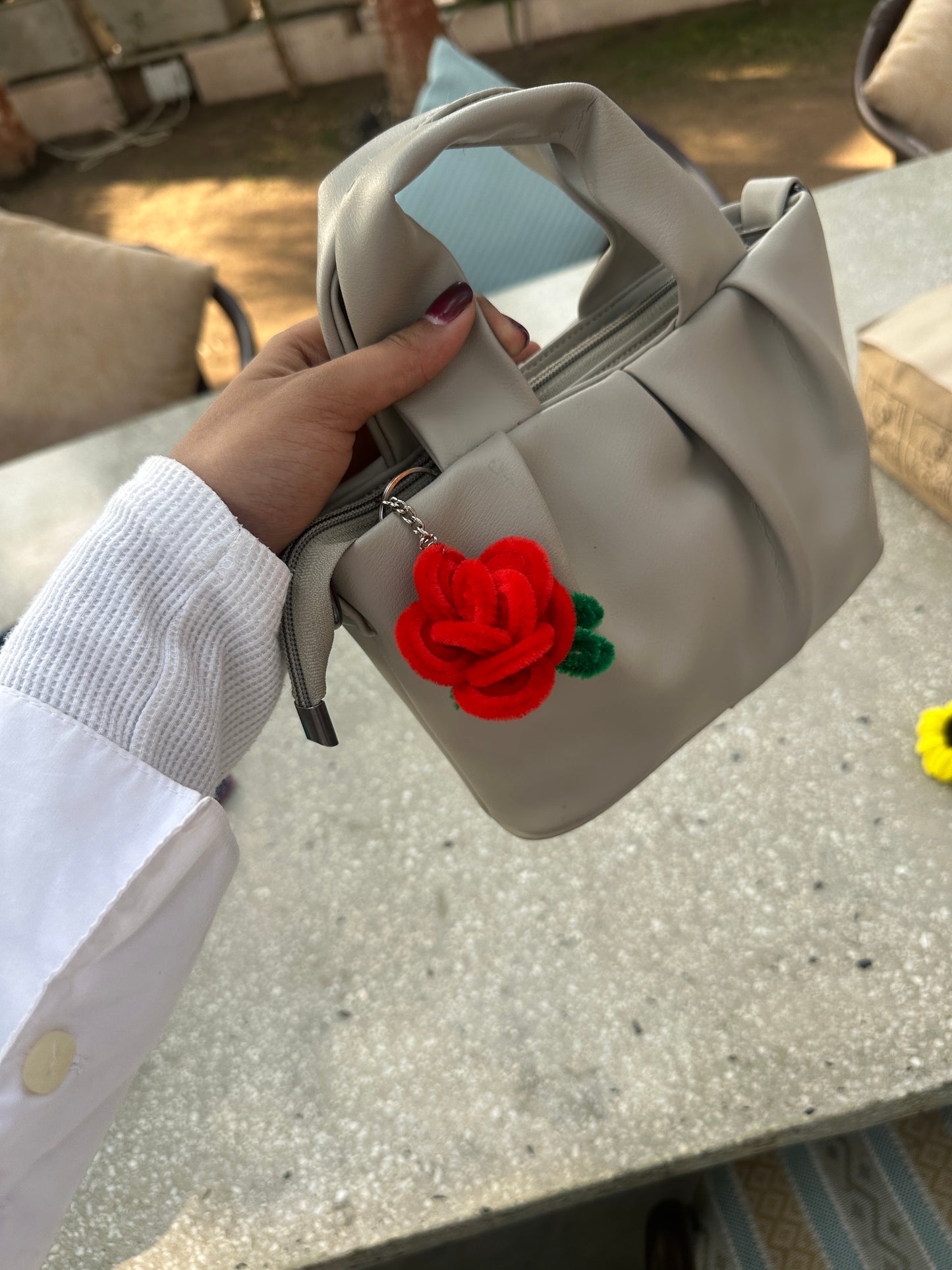 Rose keychain