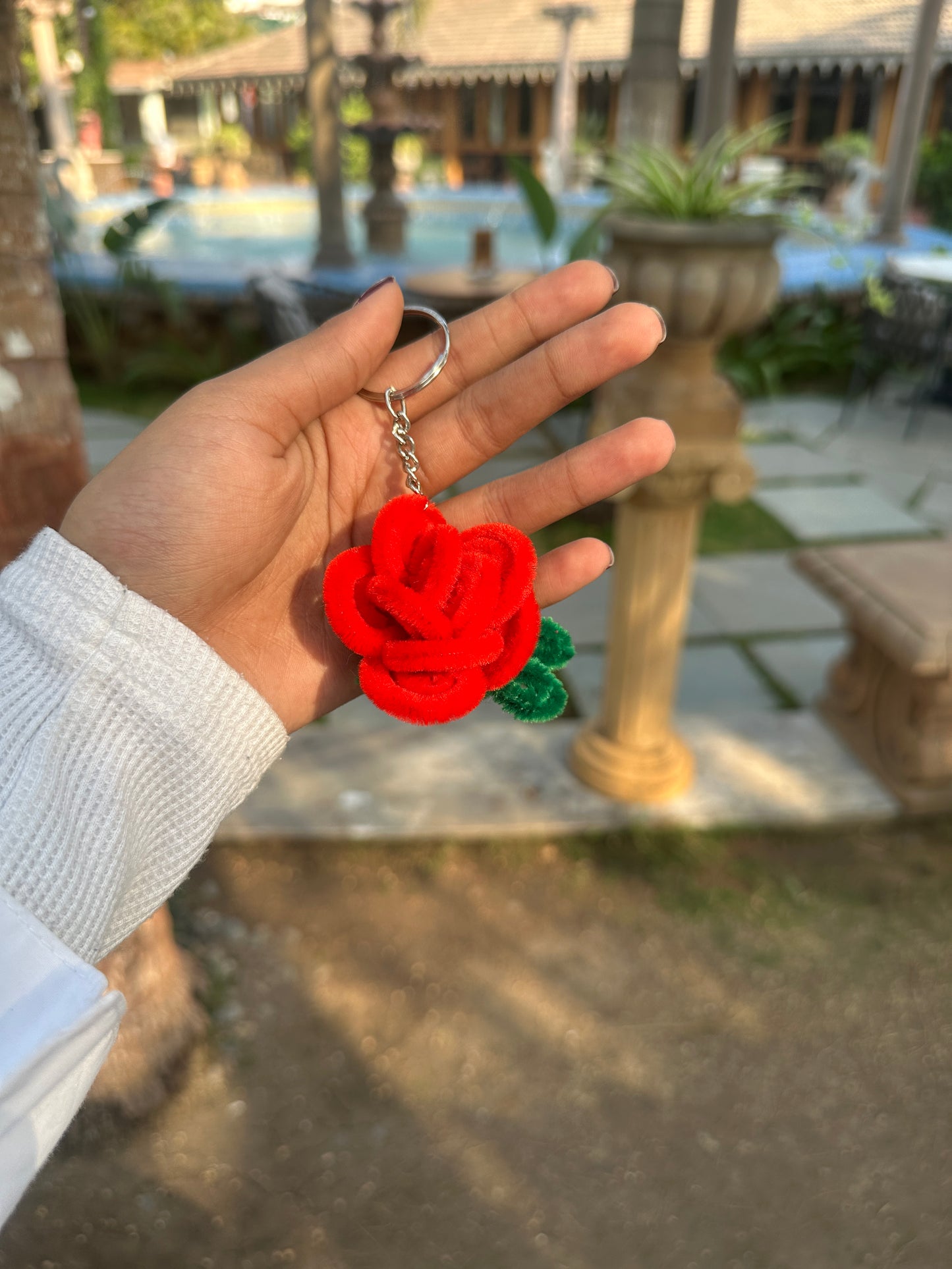 Rose keychain